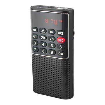 Dennys 丹尼斯 SD MP3 FM迷你錄音喇叭  MS-K588  黑色