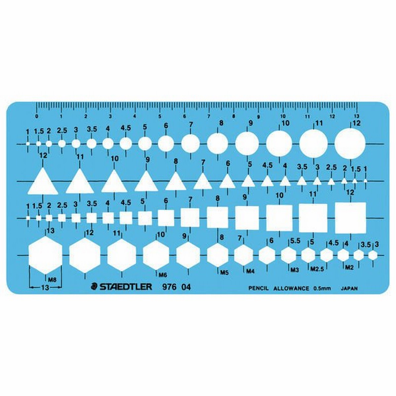 高品質 ステッドラー テンプレート 英数字定規 文字用 ０．５ｍｍシャープペンシル用
