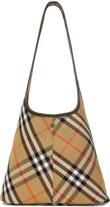 Burberry 驼色小号格纹单肩包