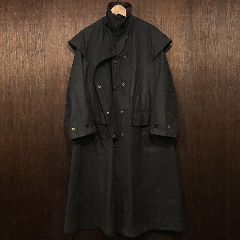 Backhouse Barbour Oild Cotton Stockman's Riding Coat Black