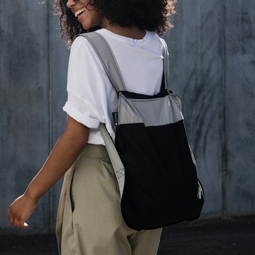 德國 Notabag 反光銀三用後背包 - 墨染