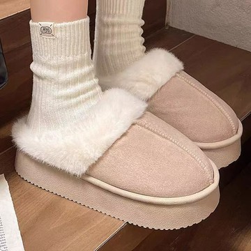 新品🎀 保暖拖鞋 毛毛鞋 2024新款棉拖鞋女士秋冬季家居加絨保暖可愛少女心風外穿外出HD