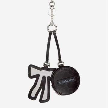 ACNE STUDIOS 蝴蝶結圓形皮零錢包