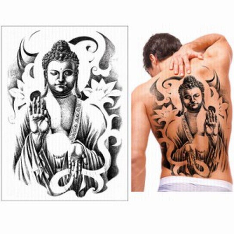 背中用 フェイクタトゥーステッカー 大きいサイズ ビッグサイズ 大仏 仏陀 お釈迦さま シャカ 神様 タトゥシール メンズ レディース 仮装 通販 Lineポイント最大1 0 Get Lineショッピング