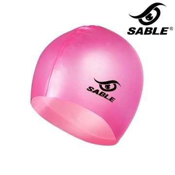 SABLE 黑貂 單色矽膠泳帽SCS【CA粉紅】 / 城市綠洲 (游泳帽、矽膠泳帽、超彈性、水上用品)