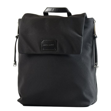 Rebecca minkoff Nolita 尼龍磁釦翻蓋後背包-黑色