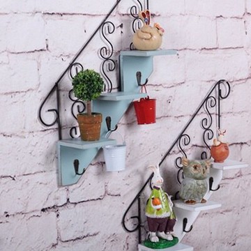 現貨+預購 掛飾 壁掛 擺件-美式鄉村田園風樓梯造型居家擺飾用品3色73a19【獨家進口】【米蘭精品】