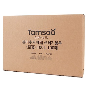 Tamsaa 垃圾袋 黑色 100L  1盒