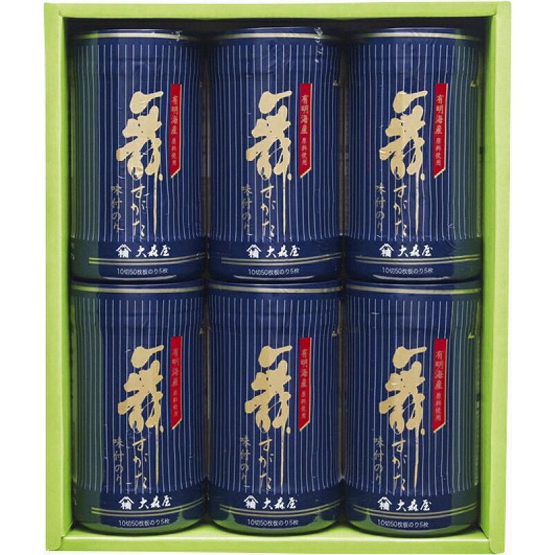 冬の贈り物お歳暮　味のり卓上詰合せ 大森屋 味付のり(10切50枚)×6