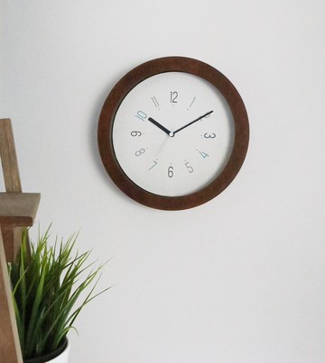 小世界  圓木壁掛鐘