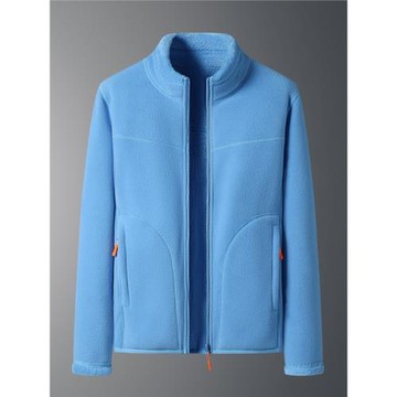 啄木鳥品牌加絨加厚搖粒絨女士短外套秋冬裝2025秋季新款休閑上衣