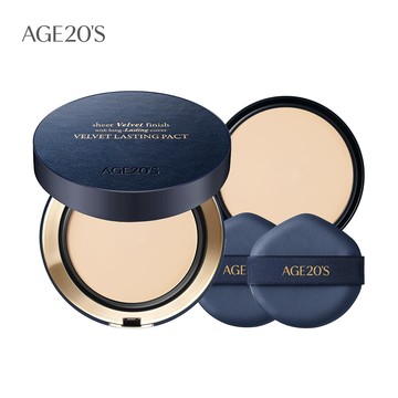 AGE20S 絲絨無瑕持久粉餅SPF50+/PA++++ 21C 亮白色