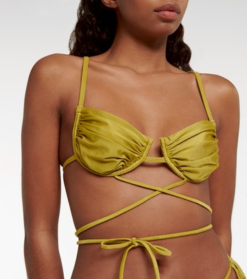 Bananhot Cherry ruched bikini top