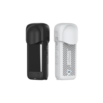aMagisn Insta360 X4 機身矽膠鏡頭保護套-灰