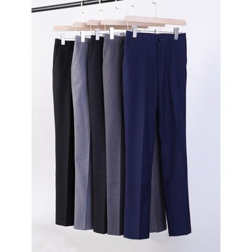 直筒西裝褲女2025早秋職業男女同款西褲工作褲子高腰顯瘦鉛筆長褲