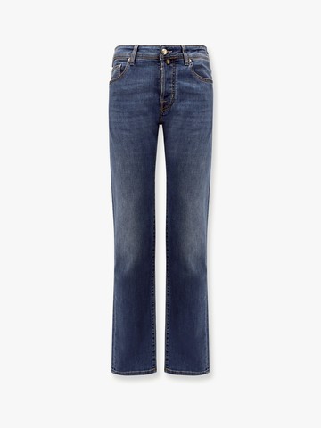 Bard stretch cotton jeans with iconic handkerchief - JACOB COHEN - gender_Man