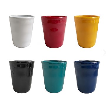 Toppuror 泰浦樂 波紋系列 可微波茶湯杯 6入 350ml 耐熱-20℃~120℃  古典紅 + 暮夜藍 + 至尊黑 + 孔雀綠 + 雪峰白 + 晨曦黃  1盒