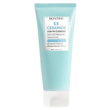 SKINTIFIC 5X 神經醯胺洗面乳  80ml  1條