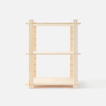 特力屋 松木可續接三層架 寬74*深46*高90公分