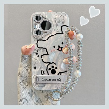 適用華為pura70手機殼感新款防摔p60pro外殼鏤空線條狗  【鑫弘數碼音像】鑫弘-3C數碼