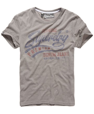 美國百分百【Superdry】極度乾燥 T恤 上衣 T-shirt 短袖 短T 水洗 圓領 灰色 復古 洗舊 S L XXL號 F227