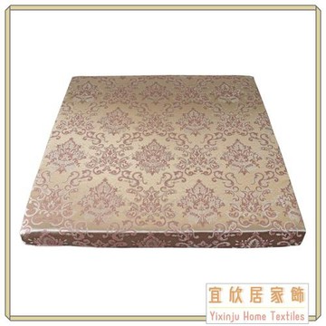 金鑽-精緻緹花坐墊*5入(金/咖)55*55*5cm/高密度記憶坐墊/沙發墊/實木椅座墊/台灣製MIT[宜欣居傢飾]