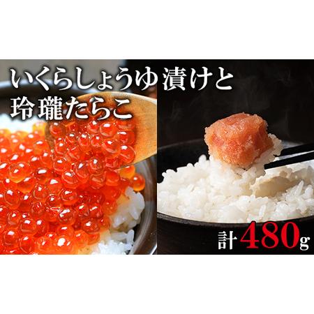 ふるさと納税 北海道産いくら240g 玲瓏たらこ240g 丸鮮道場水産 小分け 食べ切り 食べきり しょうゆ漬け 北海道鹿部町