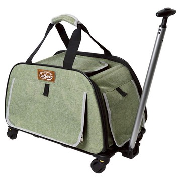 Catfeet 輕旅行兩用拉桿包 1450克 聚酯纖維、網布  橄欖綠  1個  50 x 31 x 29.5cm
