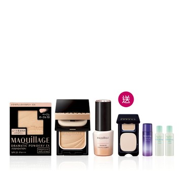 MAQuillAGE 心機彩粧 水蜜光粉餅組合 買2送4