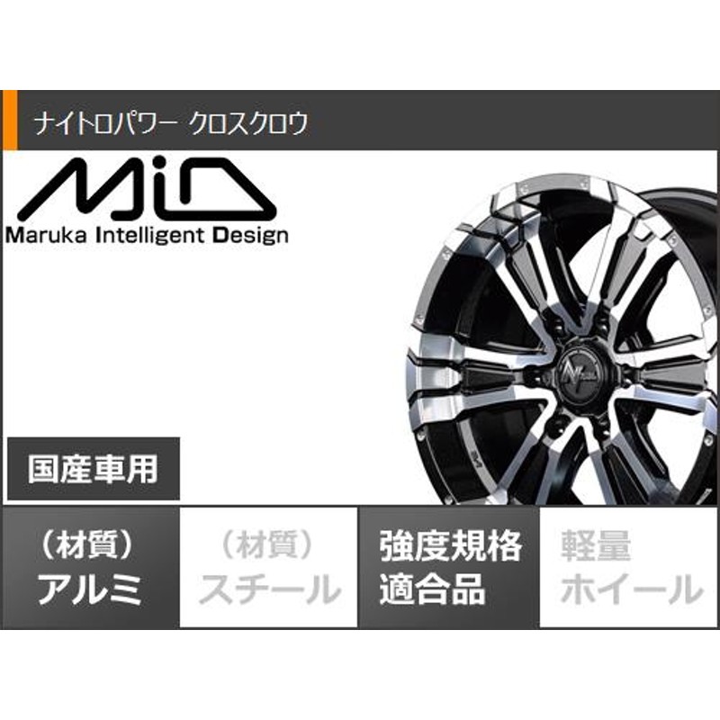 サマータイヤ 265/65R17 120/117P トーヨー オープンカントリー M/T ブラックレター ナイトロパワー クロスクロウ 8.0-17  | LINEショッピング