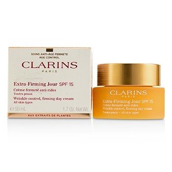 Clarins 克蘭詩 (嬌韻詩) 緊致日霜-所有膚質適用Extra-Firming Jour Wrinkle Control, Firming Day Cream SPF 15 50ml/1.7oz-保濕及護理