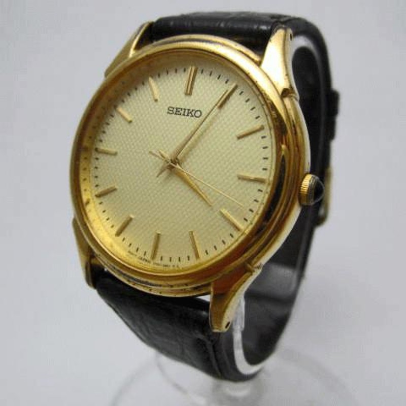 稼働品！SEIKO セイコー 1998年製 オールド クォーツ メンズ 腕時計