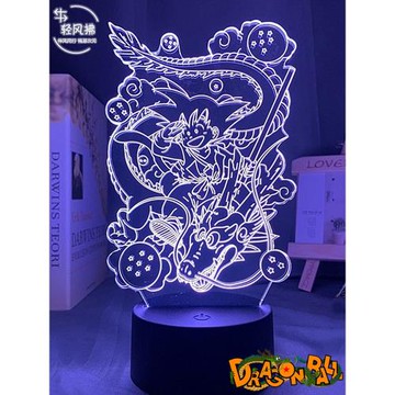龍珠Z超周邊臺燈孫悟空貝吉塔手辦景品擺件創意禮物電競氛圍夜燈