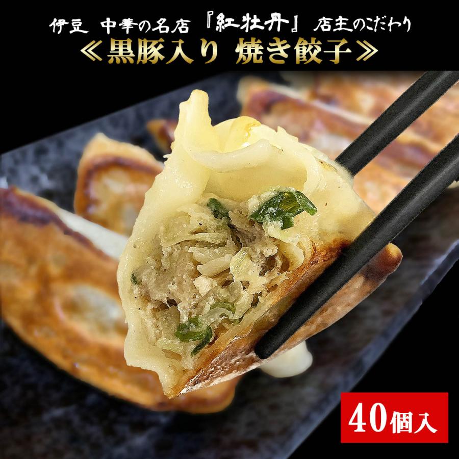 黒豚入り焼き餃子 ２０個入り×2パック(４０個)  中華 点心 贈り物 人気