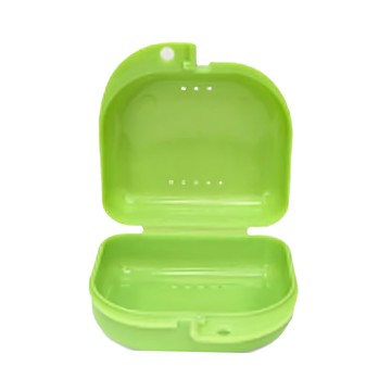 其他品牌 外出攜帶透氣盒 牙套收納盒 維持器盒 活動假牙盒 攜帶方便  綠  1入