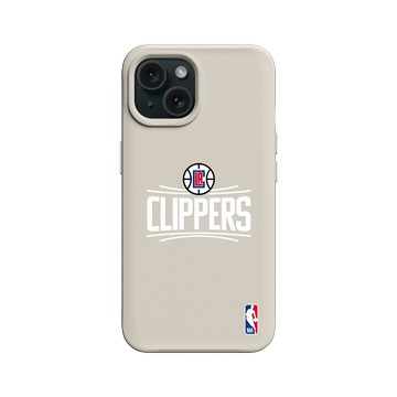 iPhone 15 SolidX 貝殼灰 - NBA - Logo-洛杉磯快艇 L.A. Clippers - Light