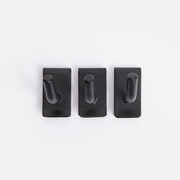 PALETTE鐵製烤漆推車掛勾x3入 瑪瑙黑