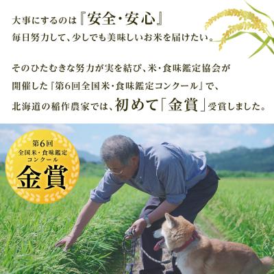 ふるさと納税 知内町 ★金賞農家★が作る「ふっくりんこ(玄米)」2kg×4パック《杉本農園》