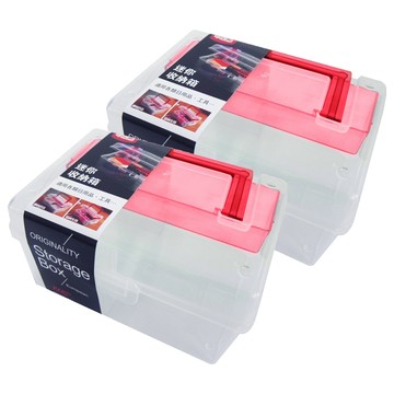 甲克蟲 收納箱 適用於各類日用品、工具  16 x 8.5 x 11.5cm  2個  迷你款