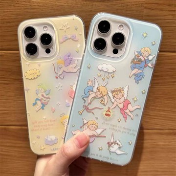隔日達現貨速出📦 IMD天使丘比特適用iphone18创意 17 pro max手機殼16韓系15可愛14簡約13防摔殼