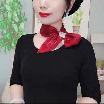 網紅同款 時尚百搭 絲巾 閃鑽 氣質 圍巾 小長條 薄款 圍脖 防曬 護頸 領巾 女