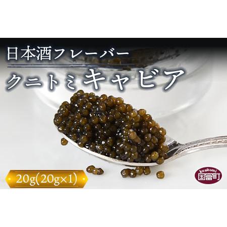 ふるさと納税 ＜クニトミキャビア 日本酒フレーバー 20g（20g×1）＞翌月末迄に順次出荷 宮崎県国富町