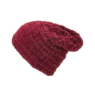 【巴黎精品】現貨+預購 針織毛帽-雪尼爾加絨花紋編織男女帽子聖誕節情人節生日交換禮物6色p1ab62