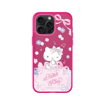 iPhone 15 Pro Max Clear 粉漾桃 - 三麗鷗-Hello Kitty - 夢幻蝴蝶結