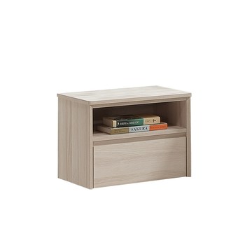 直人木業-TESS淺橡極簡風床頭櫃48公分