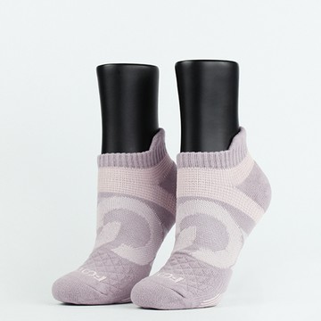 【FOOTER除臭襪】環形360度減壓船短襪女款(T100M-紫)