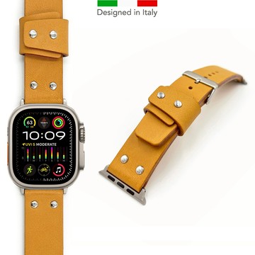COZI-義大利植鞣革 Apple Watch 手工錶帶-適用S4~S11 SE Ultra1-3/42~49mm錶殼