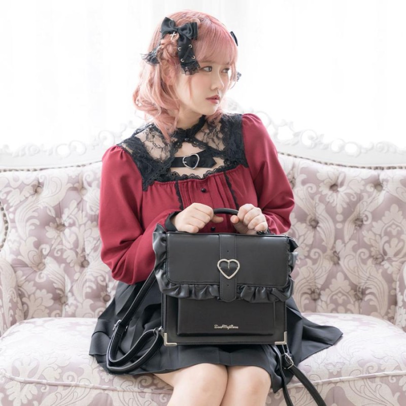 トートバッグエコフリルリボン天使エンジェルメルヘン夢かわいい病み 