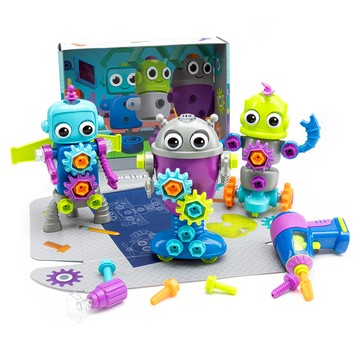 Educational Insights 天才工程師 機器人派對  混合顏色  1套