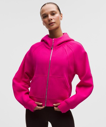 Scuba Oversized Full-Zip Hoodie Shirt Size Medium/Large